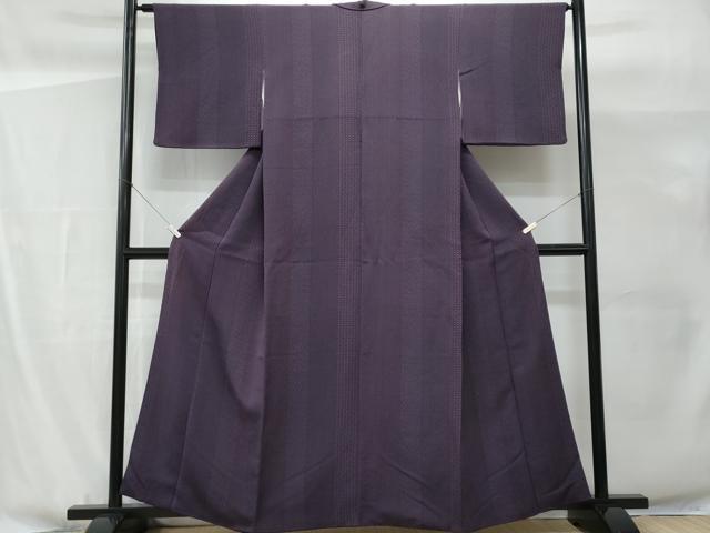 平和屋着物■上質な小紋 吉祥間道 鬼しぼ縮緬 正絹 逸品 CABG9710fb