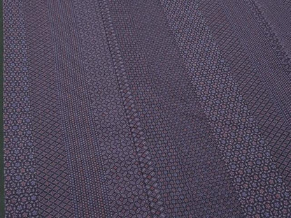 平和屋着物■上質な小紋 吉祥間道 鬼しぼ縮緬 正絹 逸品 CABG9710fb