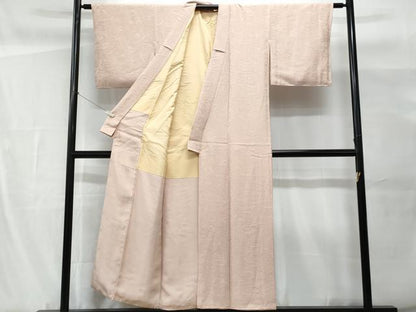 平和屋着物■上質な色無地　吉祥地紋　虹色　正絹　逸品　未使用　CABG9714fb