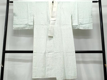 平和屋着物■長襦袢 無双仕立て 舞桜文 正絹 逸品 CABG9721fb