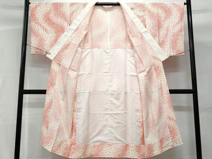 平和屋着物■長襦袢 無双仕立て 舞花文 正絹 逸品 CABG9723fb