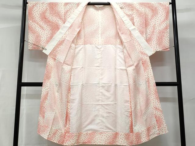 平和屋着物■長襦袢 無双仕立て 舞花文 正絹 逸品 CABG9723fb