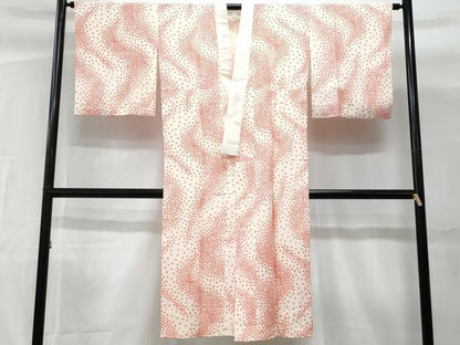 平和屋着物■長襦袢 無双仕立て 舞花文 正絹 逸品 CABG9723fb