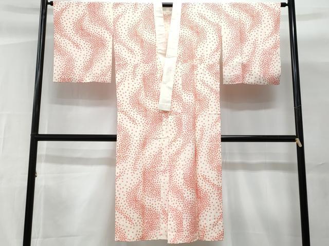 平和屋着物■長襦袢 無双仕立て 舞花文 正絹 逸品 CABG9723fb