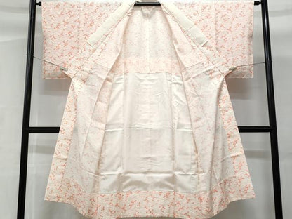 平和屋着物■長襦袢 無双仕立て 草花地紋 正絹 逸品 CABG9726fb