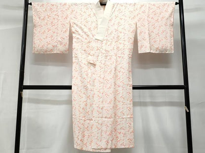 平和屋着物■長襦袢 無双仕立て 草花地紋 正絹 逸品 CABG9726fb