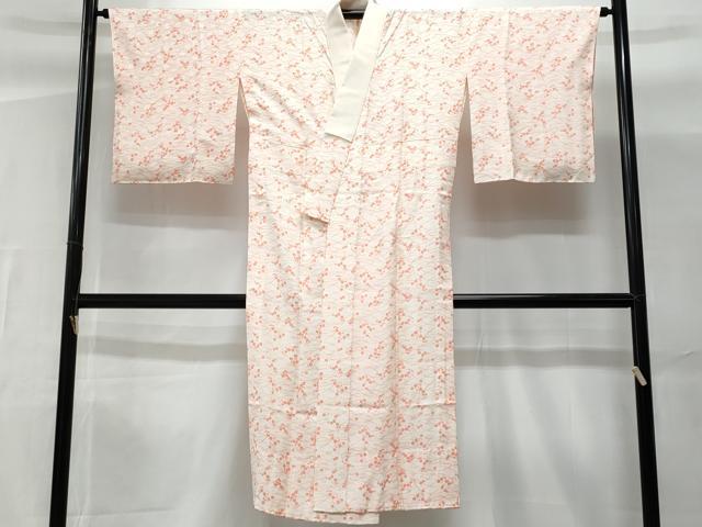 平和屋着物■長襦袢 無双仕立て 草花地紋 正絹 逸品 CABG9726fb