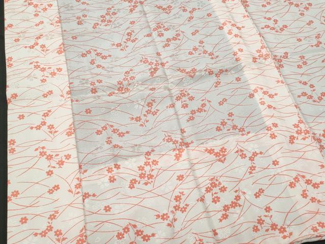 平和屋着物■長襦袢 無双仕立て 草花地紋 正絹 逸品 CABG9726fb