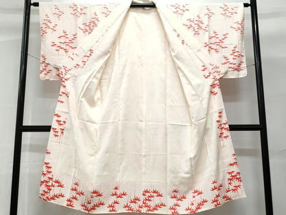 平和屋着物■長襦袢 袷 笹竹文 正絹 逸品 CABG9728fb