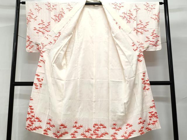平和屋着物■長襦袢 袷 笹竹文 正絹 逸品 CABG9728fb
