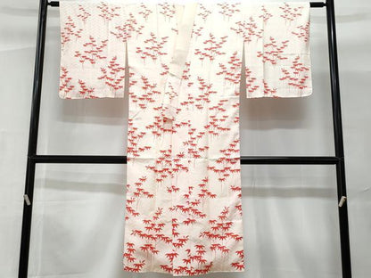 平和屋着物■長襦袢 袷 笹竹文 正絹 逸品 CABG9728fb