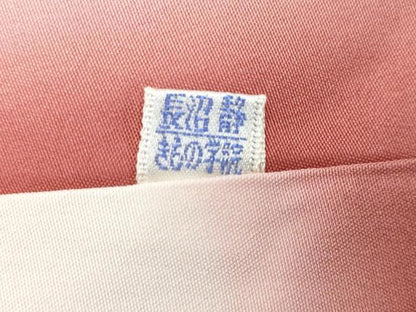 平和屋着物■上質な小紋　舞花文　たたき染め　反端付き　正絹　逸品　CABG9733fb