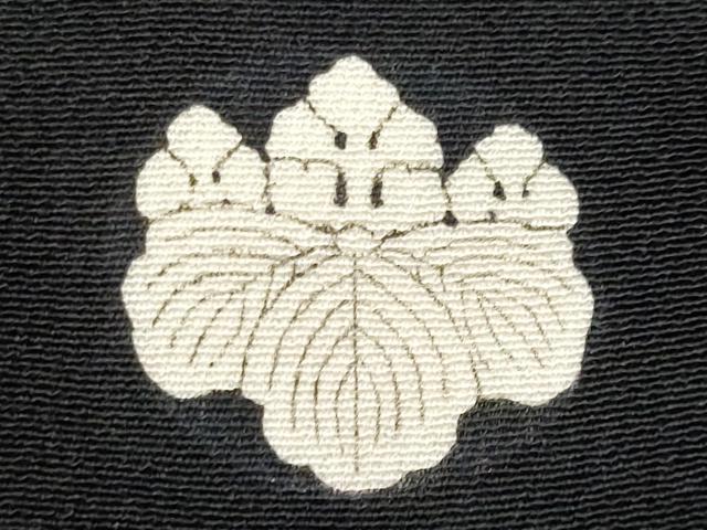 平和屋着物■豪華黒留袖　刺繍　エ霞枝花文　金銀糸　正絹　逸品　CABG9739fb