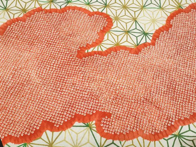 平和屋着物■訪問着　雲取り鹿の子文　正絹　逸品　CABG9740fb