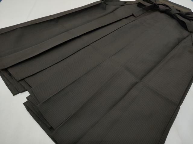 平和屋着物■男性 行灯袴 縞 正絹 逸品 CABG9742fb