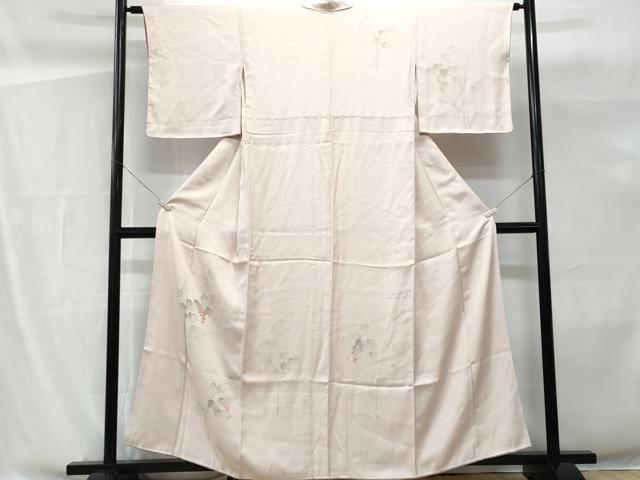 平和屋着物■訪問着　刺繍　葡萄蔦の葉文　正絹　逸品　CABG9750fb