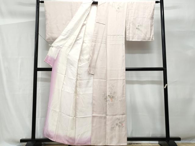平和屋着物■訪問着　刺繍　葡萄蔦の葉文　正絹　逸品　CABG9750fb