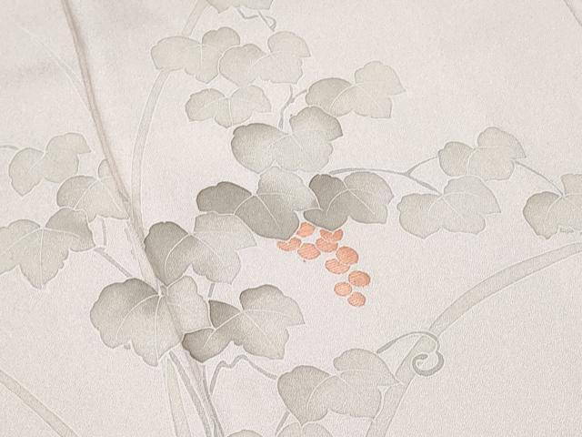 平和屋着物■訪問着　刺繍　葡萄蔦の葉文　正絹　逸品　CABG9750fb