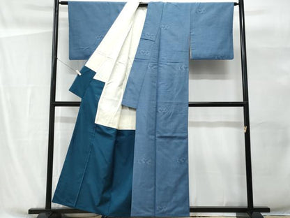 平和屋着物■上質な紬　毘沙門亀甲　正絹　逸品　CABG9752fb