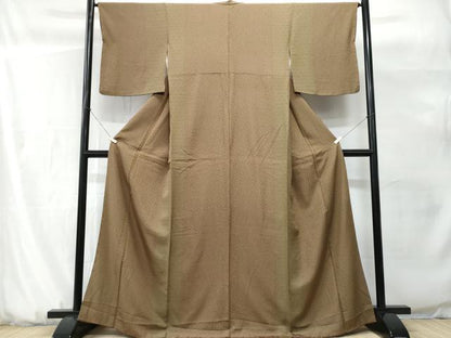 平和屋着物■上質な小紋　籠目草花文　正絹　逸品　CABG9761fb
