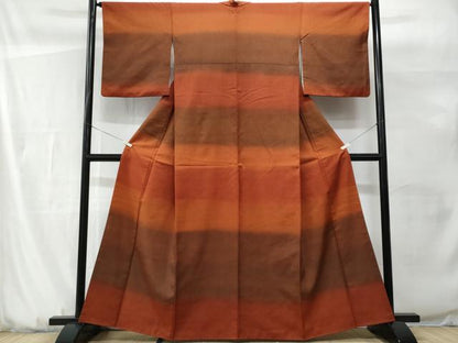 平和屋着物■上質な紬　霞文　正絹　逸品　CABG9765fb
