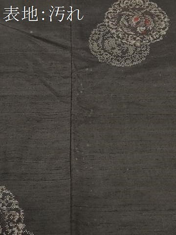 平和屋着物■上質な紬　枝花鳥文　正絹　逸品　CABG9772fb