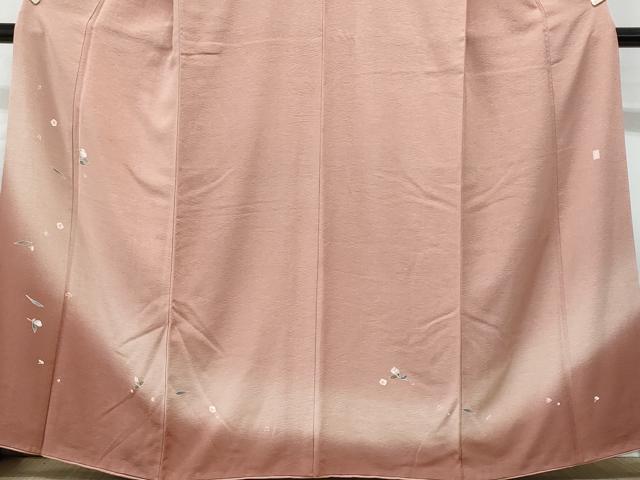 平和屋着物■訪問着　作家物　枝花文　暈し染め　正絹　逸品　CABG9776fb