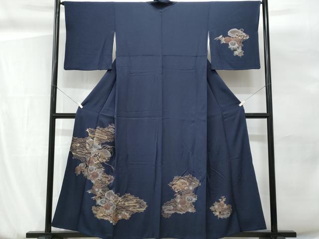 平和屋着物■訪問着　立波エ霞文箱花文　金彩　正絹　逸品　CABG9792fb