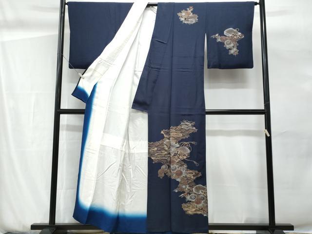 平和屋着物■訪問着　立波エ霞文箱花文　金彩　正絹　逸品　CABG9792fb