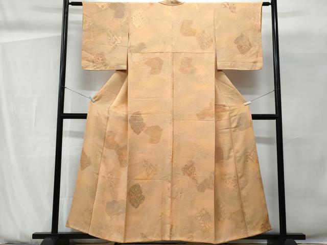 平和屋着物■上質な小紋　地紋起こし　吉祥花文　暈し染め　正絹　逸品　CABG9808fb
