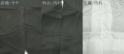 平和屋着物■豪華黒留袖　刺繍　孔雀枝松文　金銀糸　正絹　逸品　CABG9810fb