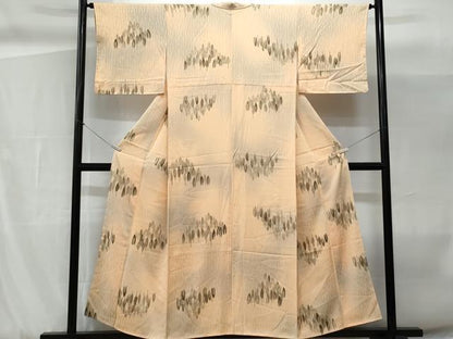 平和屋着物■上質な小紋　草木文　暈し染め　正絹　逸品　未使用　CABG9817fb