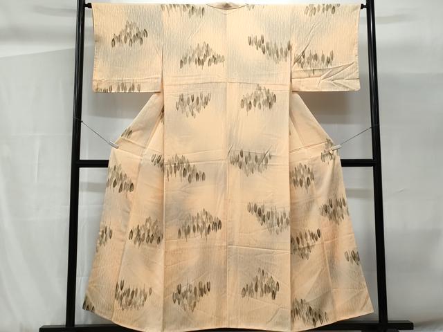 平和屋着物■上質な小紋　草木文　暈し染め　正絹　逸品　未使用　CABG9817fb
