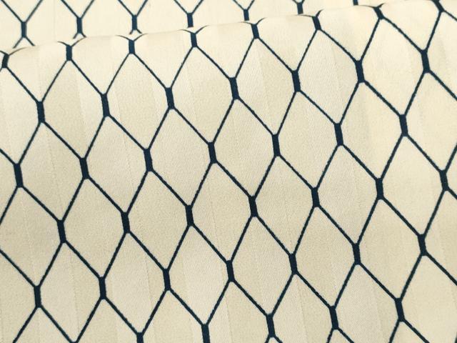 平和屋着物■上質な小紋　網目文　正絹　逸品　未使用　CABG9820fb
