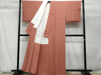 平和屋着物■上質な色無地　作家物　浅蘇香色　正絹　逸品　CABG9821fb