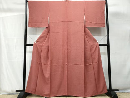 平和屋着物■江戸小紋　彫士：住田明　染士：松室扇太郎　伝統工芸伊勢形写　吉祥小紋柄　反端付き　正絹　逸品　CABG9864fb