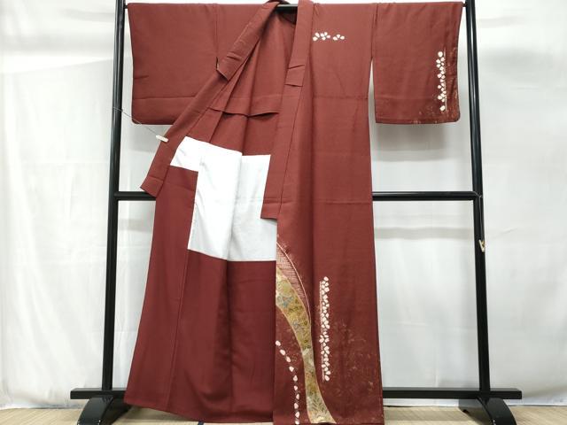 平和屋着物■訪問着　絞り　鳳凰枝花文　金彩　胴抜き仕立て　正絹　逸品　CABG9865fb