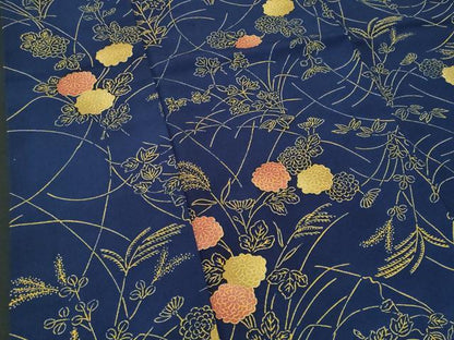 平和屋着物■上質な小紋　草花文　正絹　逸品　CABG9871fb