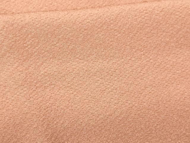 平和屋着物■上質な色無地　水柿色　正絹　逸品　CABG9875fb
