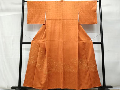 平和屋着物■訪問着　破れ色紙文　金糸　正絹　逸品　CABG9877fb
