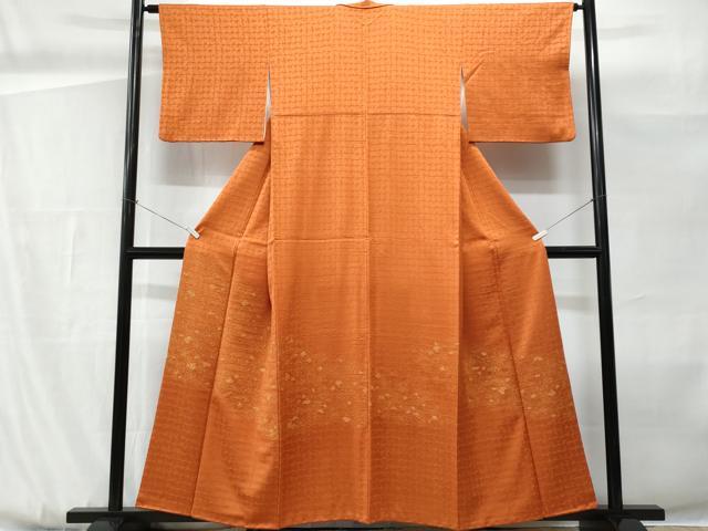 平和屋着物■訪問着　破れ色紙文　金糸　正絹　逸品　CABG9877fb