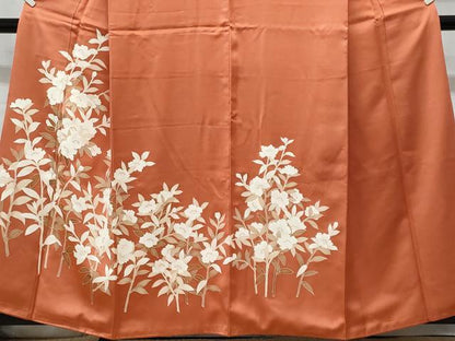 平和屋着物■訪問着　刺繍　枝花文　正絹　逸品　CABG9879fb
