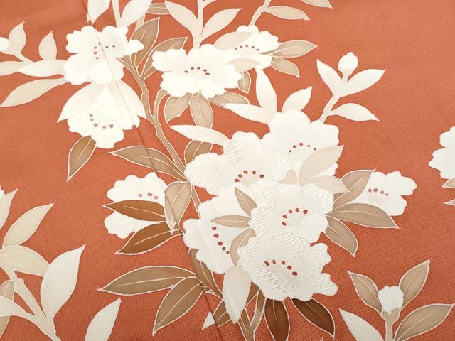 平和屋着物■訪問着　刺繍　枝花文　正絹　逸品　CABG9879fb