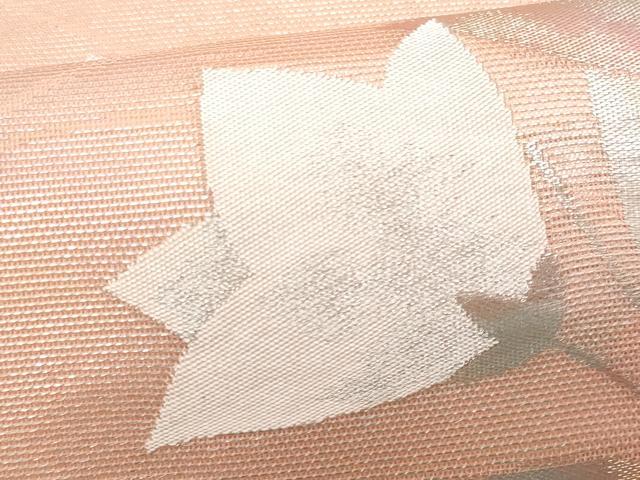 平和屋着物＊夏物　九寸名古屋帯　桔梗　金銀糸　正絹　逸品　CABG9891fb