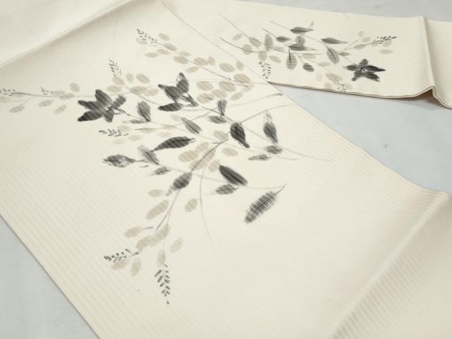 平和屋着物＊夏物　本加賀友禅作家　成竹登茂男　九寸名古屋帯　手描き　桔梗文　正絹　逸品　CABG9894fb
