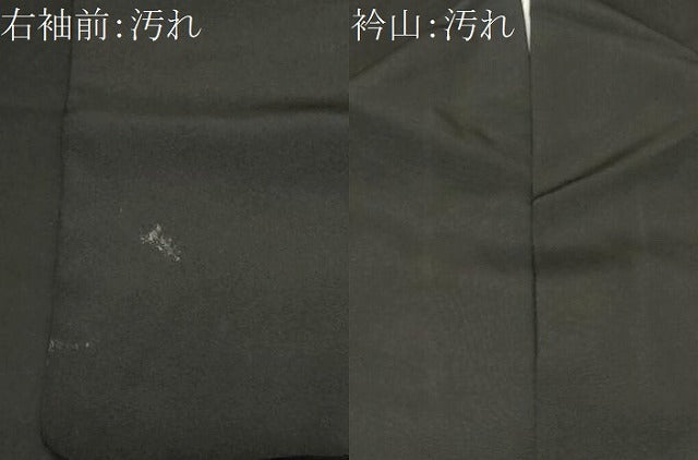 平和屋着物■豪華黒留袖 駒刺繍 飛鶴花蝶丸文 暈し染め 金彩 正絹 逸品 CABH0005ev