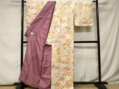 平和屋着物■ファッションブランド hiromichi nakano ヒロミチナカノ 小紋 枝梅文 洗える着物 CABH0031ev