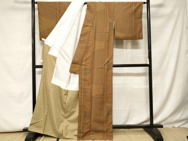 平和屋着物■小紋 幾何学文 やまと誂製 洗える着物 CABH0038ev
