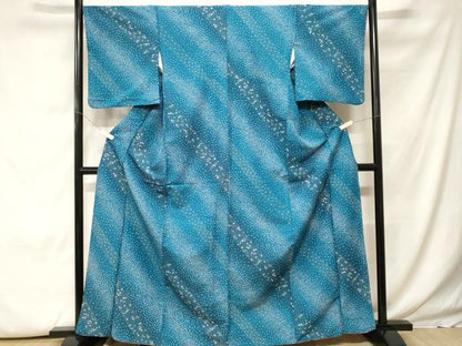 平和屋着物■小紋 箔散らし霰文 暈し染め 洗える着物 CABH0070ev