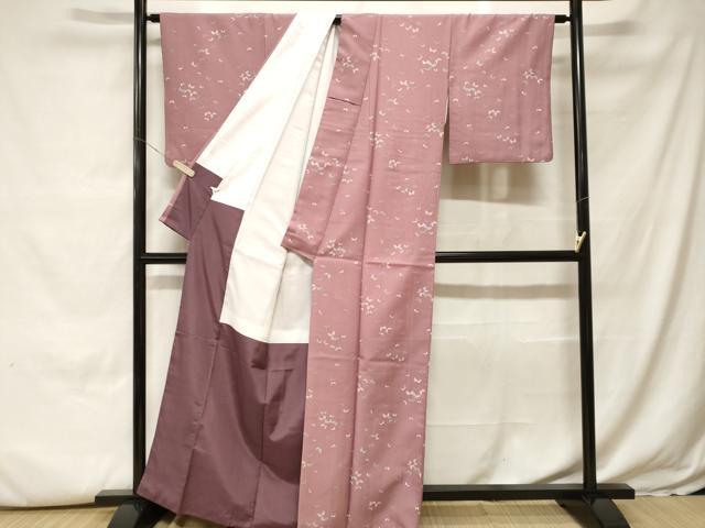 平和屋着物■小紋　舞蝶文　洗える着物　CABH0073ev